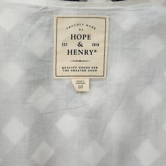 Hope & Henry Women's Short Sleeve Wrap Dress Size 10 Navy - Picture 6 of 6